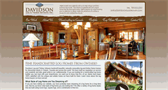 Desktop Screenshot of davidsonloghomes.com