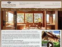 Tablet Screenshot of davidsonloghomes.com